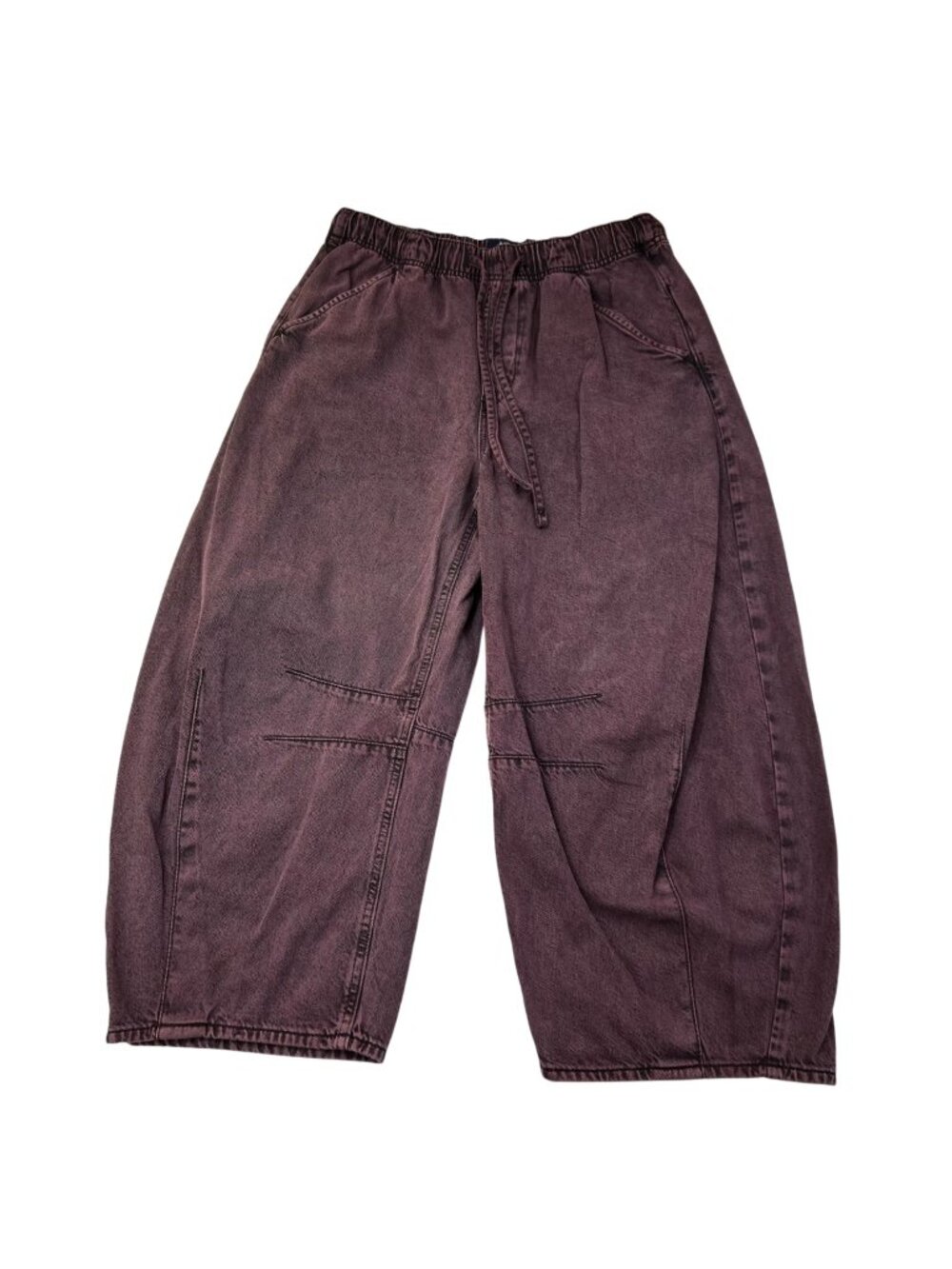 Gap Ultrasoft High Rise Easy Horseshoe Jean Purple Wash 23" Inseam Size M Petite